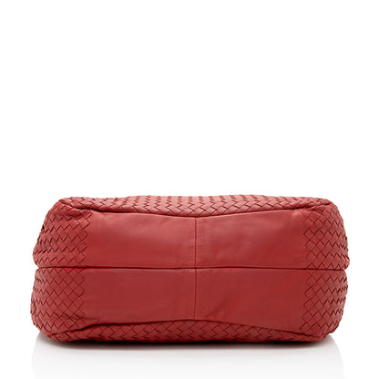 Luxury Bottega Veneta Intrecciato Nappa Campana Medium Shoulder Bag  - FINAL SALE (SHF-19645)