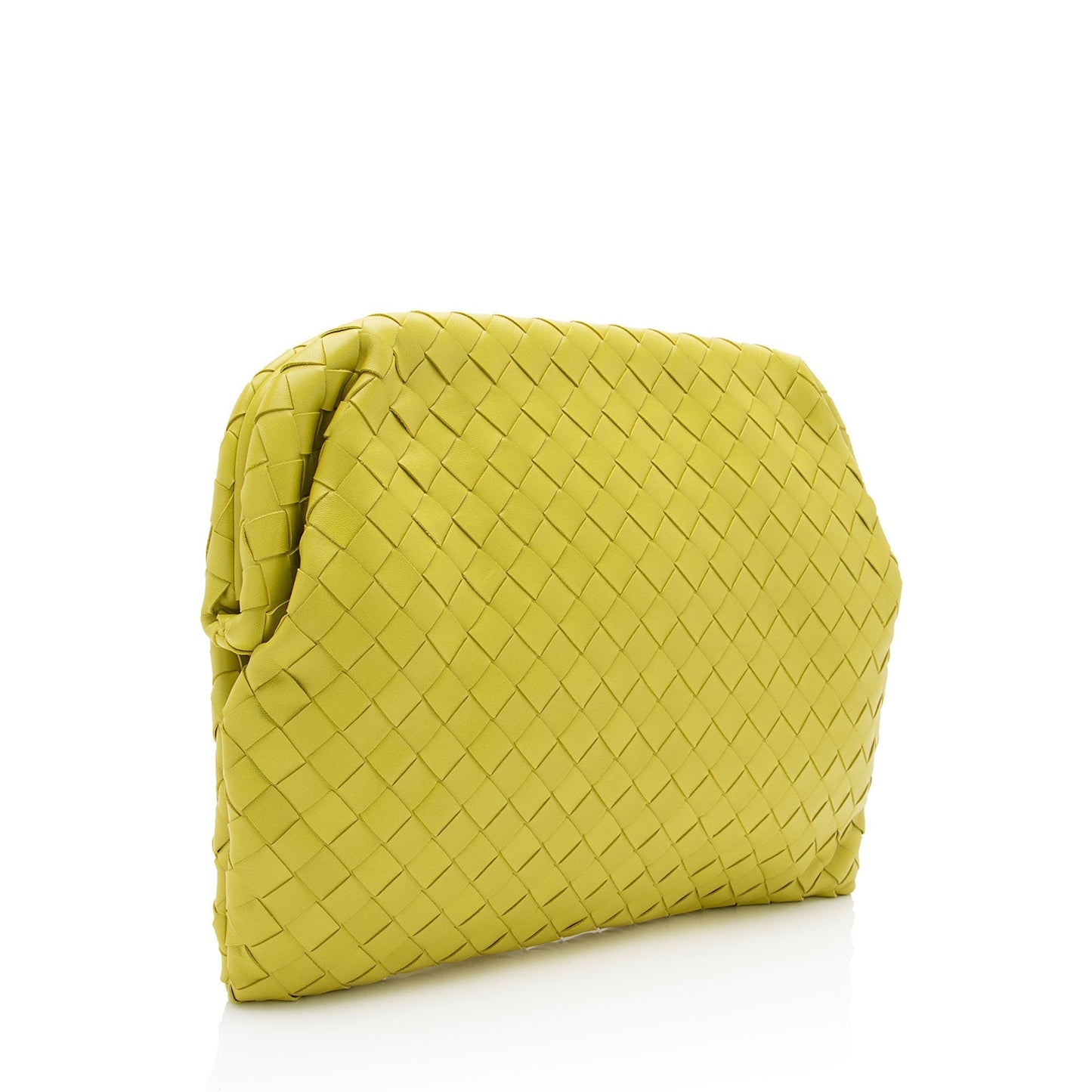 Luxury Bottega Veneta Intrecciato Nappa Clasp Document Case (SHF-7GVbuO)