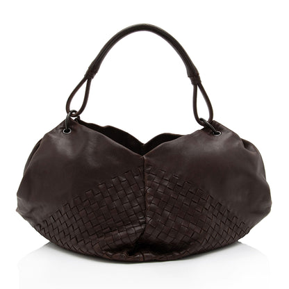 Luxury Bottega Veneta Intrecciato Nappa Fortune Cookie Hobo (SHF-imWKPE)