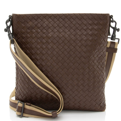 Luxury Bottega Veneta Intrecciato Nappa Large Messenger (SHF-8L6sHp)