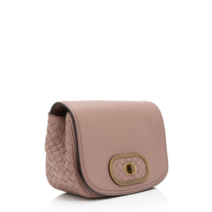 Luxury Bottega Veneta Intrecciato Nappa Leather BV Luna Crossbody Bag (SHF-dAMwzh)