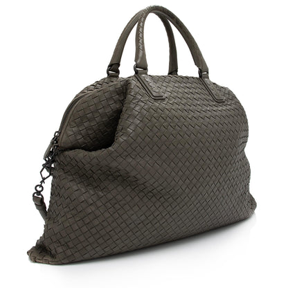 Luxury Bottega Veneta Intrecciato Nappa Leather Convertible Maxi Tote (SHF-Ge67HA)