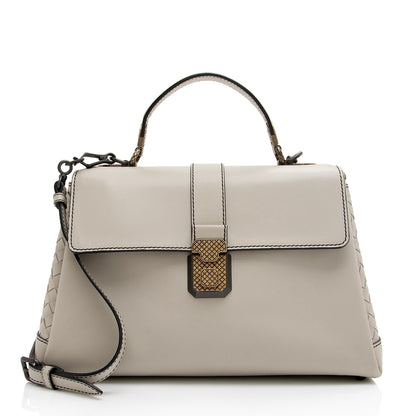 Luxury Bottega Veneta Intrecciato Nappa Leather Piazza Medium Top Handle Bag (SHF-a9Rtki)