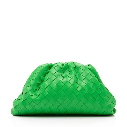 Luxury Bottega Veneta Intrecciato Nappa Leather Teen Pouch Clutch (SHF-23861)