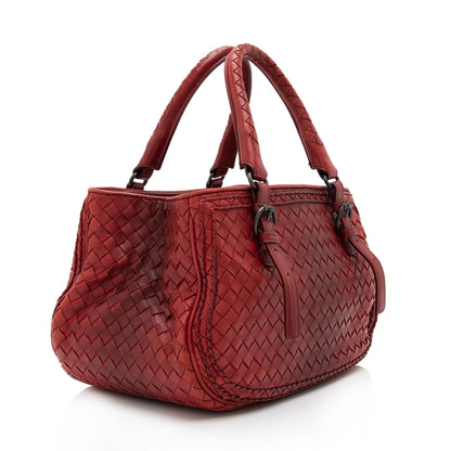 Luxury Bottega Veneta Intrecciato Nappa Montaigne Satchel (SHF-CMvIGO)
