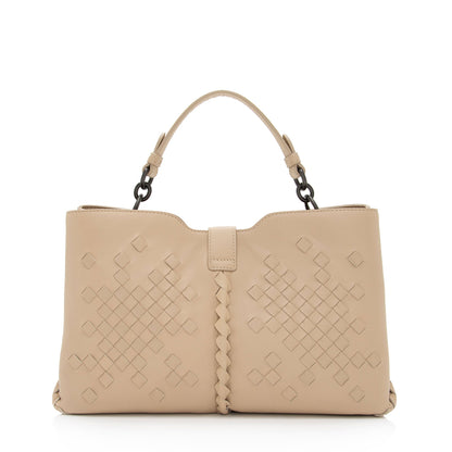 Luxury Bottega Veneta Intrecciato Nappa Napoli Medium Tote (SHF-cSM6Oj)