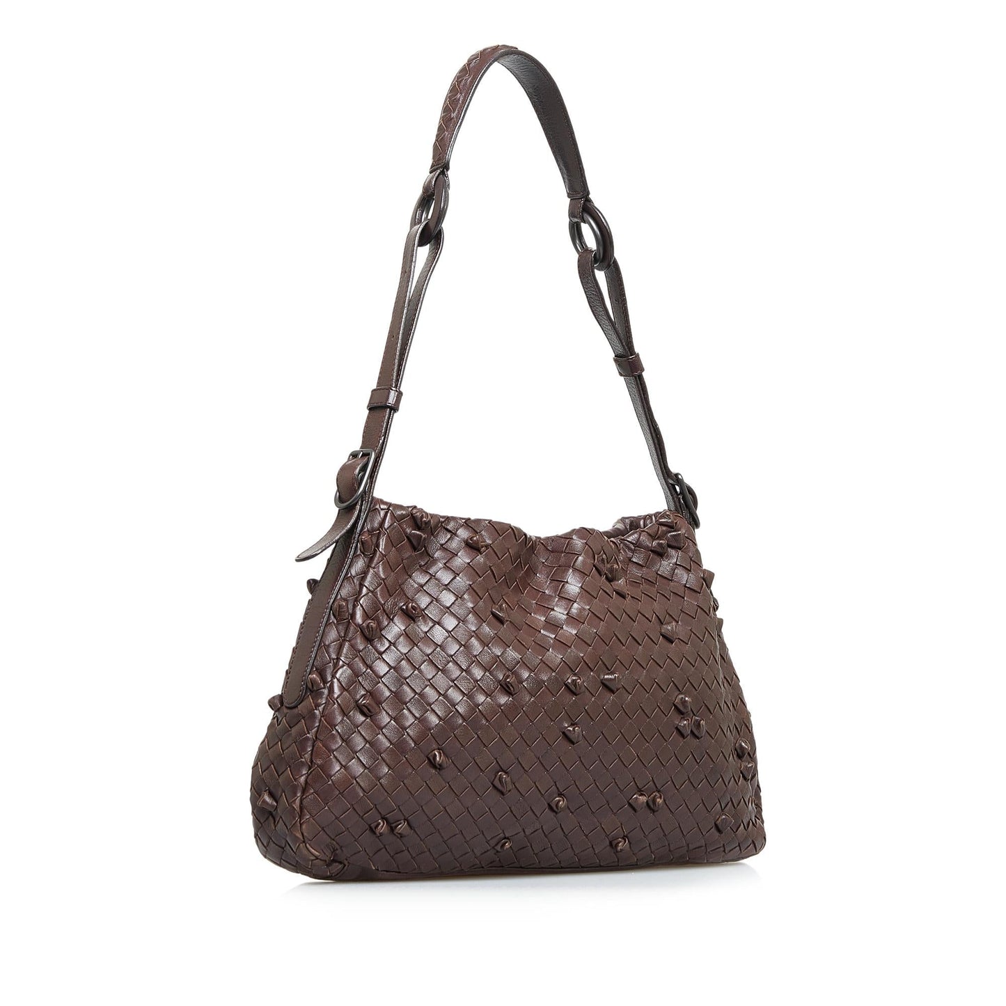 Luxury Bottega Veneta Intrecciato Nappa Naruto Knot Shoulder Bag (SHG-spvIVO)