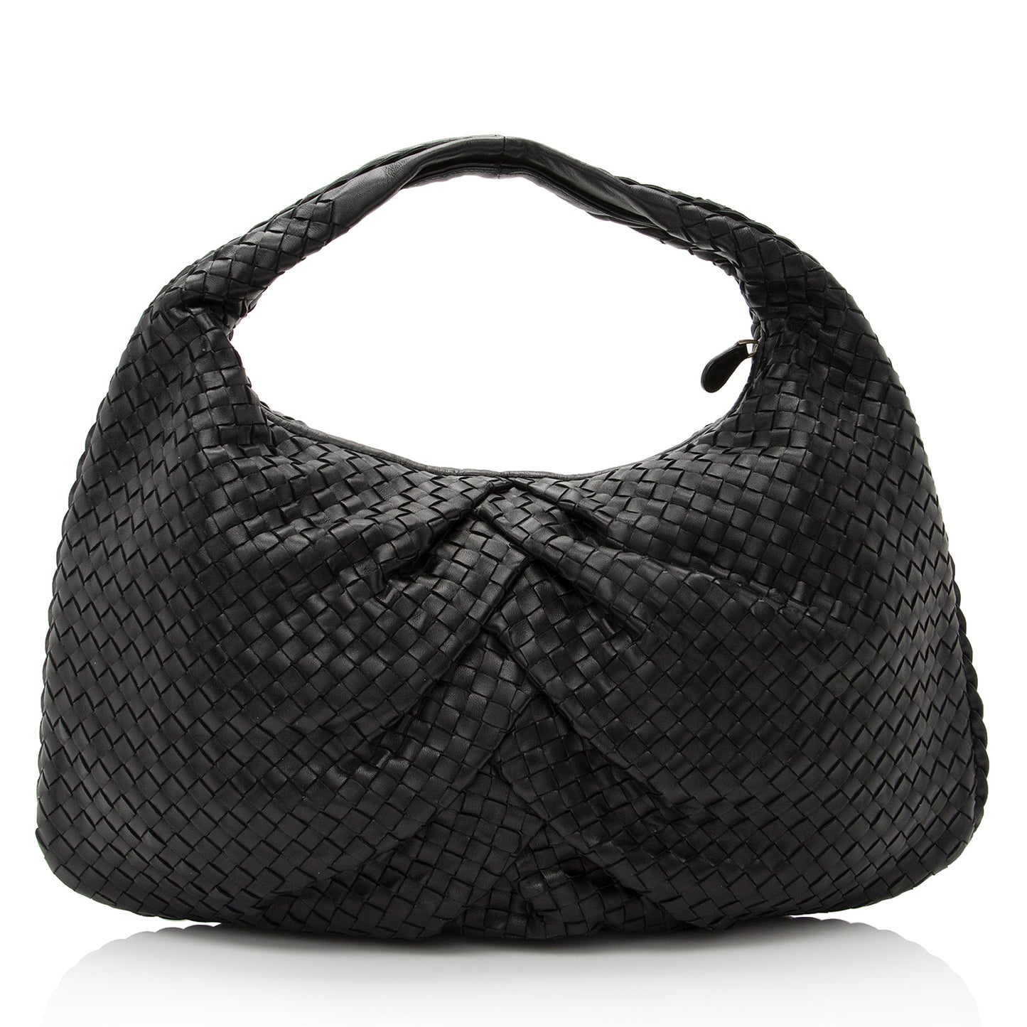 Luxury Bottega Veneta Intrecciato Nappa Pleated Large Hobo (SHF-22500)