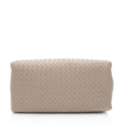 Luxury Bottega Veneta Intrecciato Nappa Roma Small Satchel (SHF-D3tcZO)