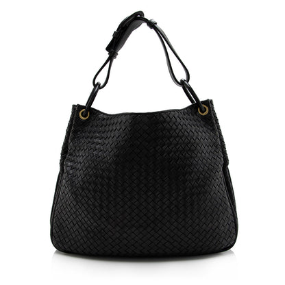 Luxury Bottega Veneta Intrecciato Nappa Sloane Hobo  - FINAL SALE (SHF-17071)