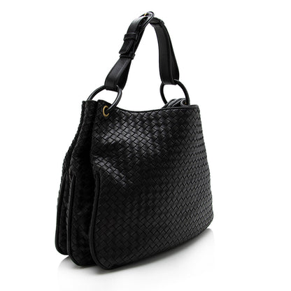 Luxury Bottega Veneta Intrecciato Nappa Sloane Hobo  - FINAL SALE (SHF-17071)