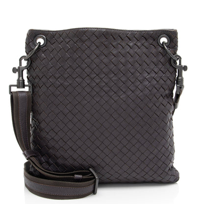 Luxury Bottega Veneta Intrecciato Nappa VN Messenger (SHF-hB4xyD)