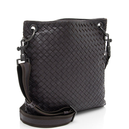 Luxury Bottega Veneta Intrecciato Nappa VN Messenger (SHF-hB4xyD)
