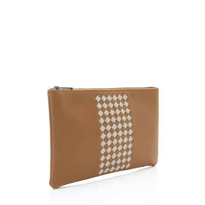 Luxury Bottega Veneta Intrecciato Nappa Zip Pouch (SHF-wyJGCB)
