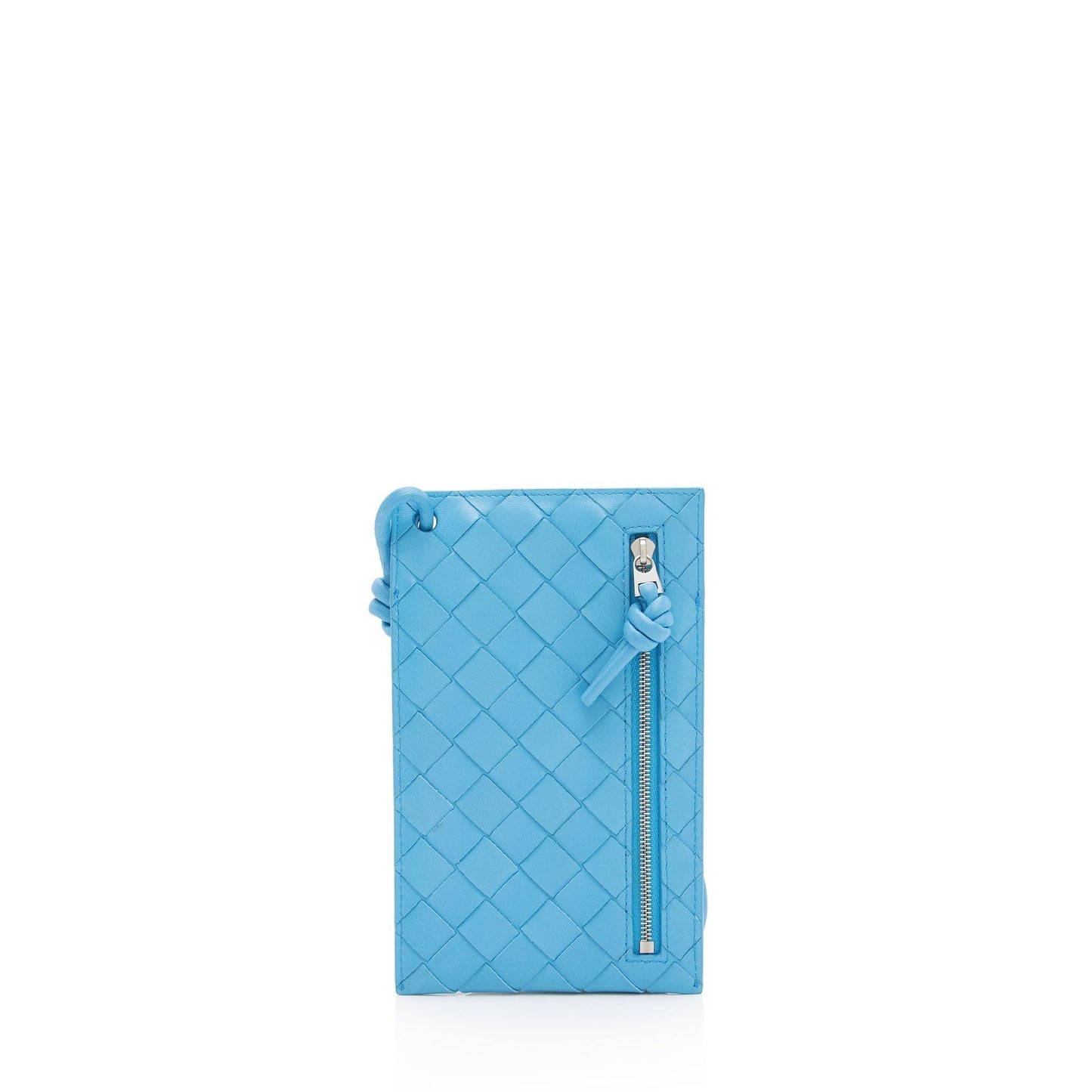 Luxury Bottega Veneta Intrecciato Nappa Zipped Phone Pouch on Strap (SHF-qhou7K)