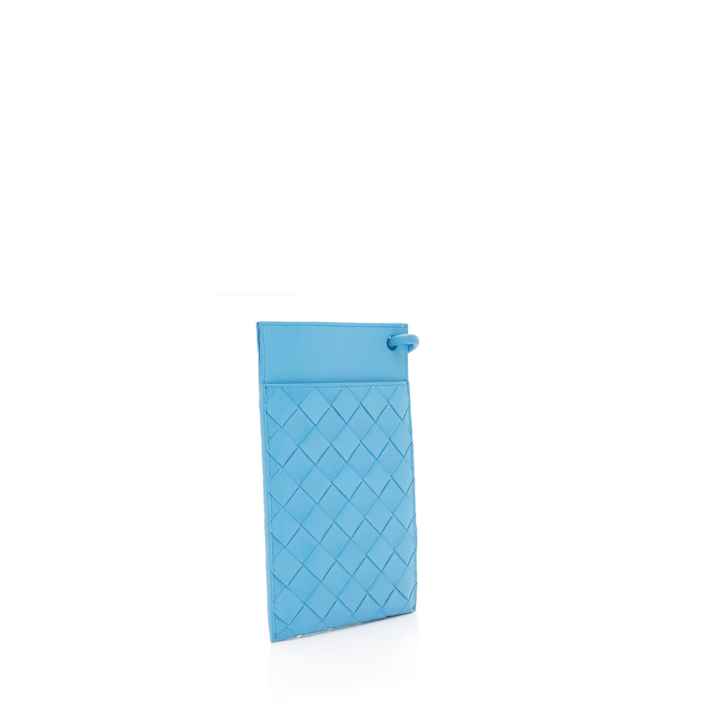 Luxury Bottega Veneta Intrecciato Nappa Zipped Phone Pouch on Strap (SHF-qhou7K)