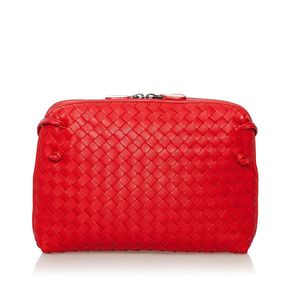 Luxury Bottega Veneta Intrecciato Nodini Leather Crossbody Bag (SHG-31417)
