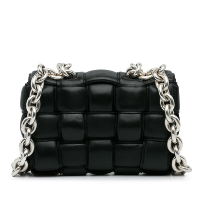 Luxury Bottega Veneta Intrecciato Padded Cassette Chain Satchel (SHG-QJfMaM)