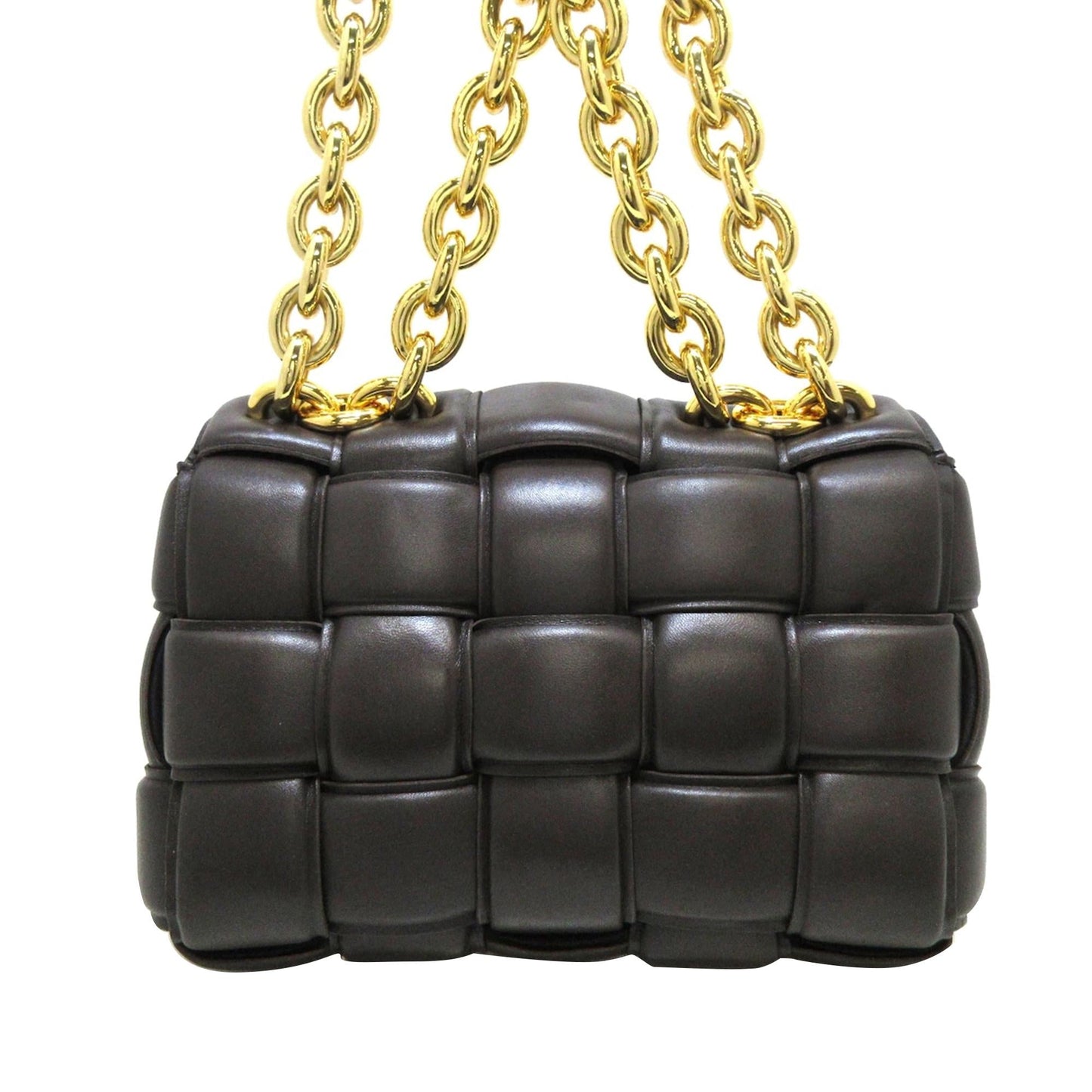 Luxury Bottega Veneta Intrecciato Padded Chain Cassette (SHG-KAIWOl)