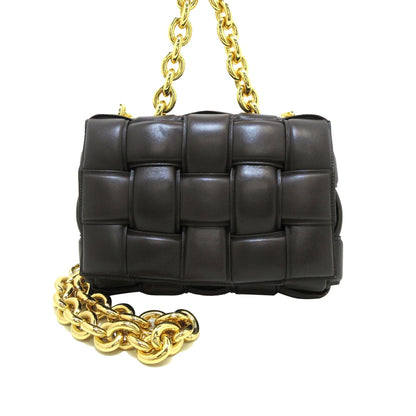 Luxury Bottega Veneta Intrecciato Padded Chain Cassette (SHG-KAIWOl)