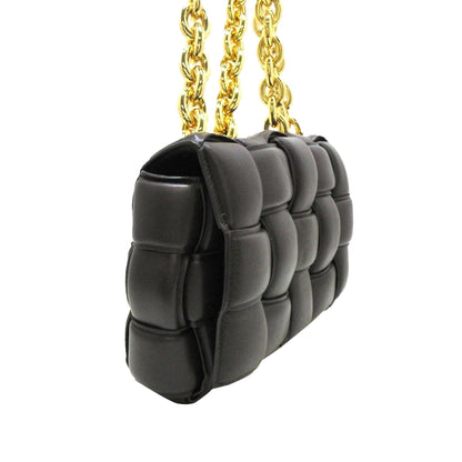 Luxury Bottega Veneta Intrecciato Padded Chain Cassette (SHG-KAIWOl)