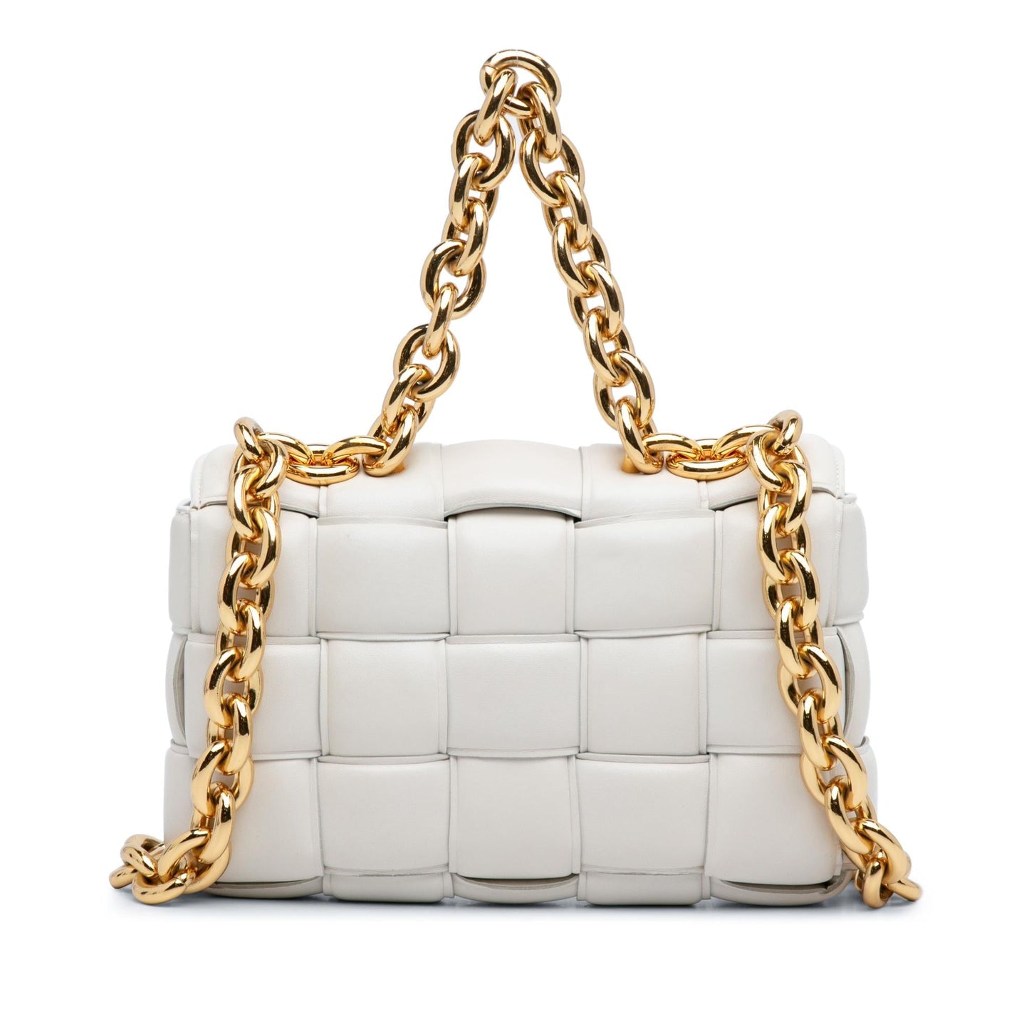 Luxury Bottega Veneta Intrecciato Padded Chain Cassette (SHG-RRpNus)