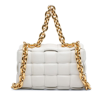 Luxury Bottega Veneta Intrecciato Padded Chain Cassette (SHG-RRpNus)