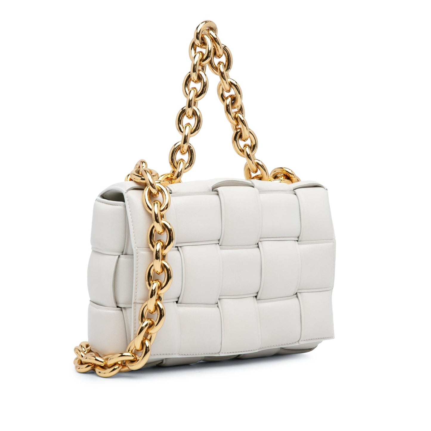Luxury Bottega Veneta Intrecciato Padded Chain Cassette (SHG-RRpNus)