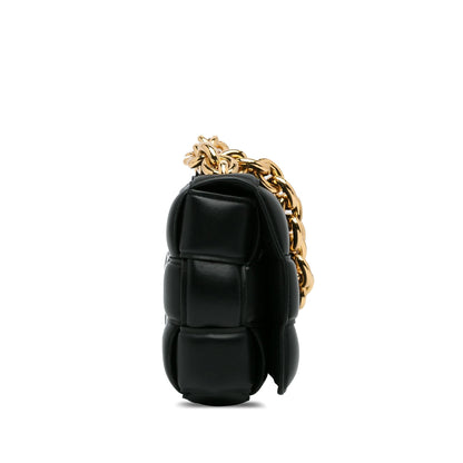 Luxury Bottega Veneta Intrecciato Padded Chain Cassette (SHG-MLGNZm)