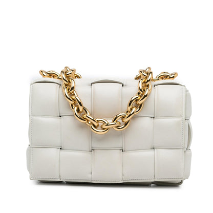 Luxury Bottega Veneta Intrecciato Padded Chain Cassette (SHG-KDOWag)