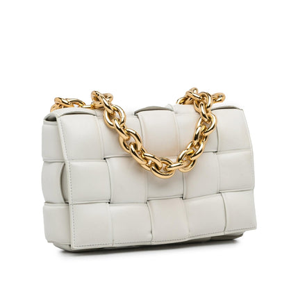Luxury Bottega Veneta Intrecciato Padded Chain Cassette (SHG-KDOWag)