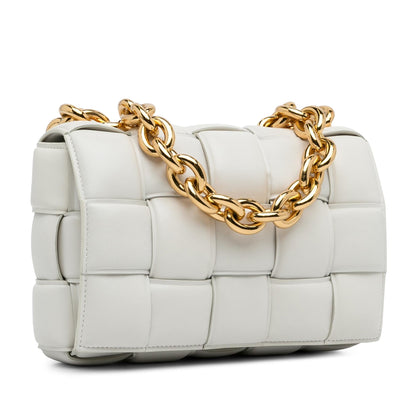 Luxury Bottega Veneta Intrecciato Padded Chain Cassette (SHG-mdMFBa)