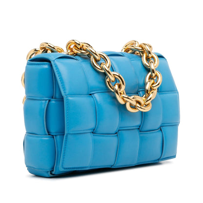 Luxury Bottega Veneta Intrecciato Padded Chain Cassette (SHG-yQT9gM)