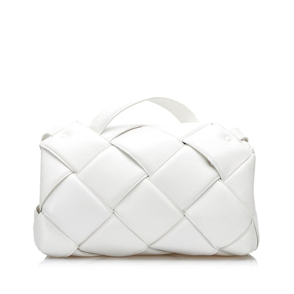 Luxury Bottega Veneta Intrecciato Padded Leather Satchel (SHG-evdA4X)