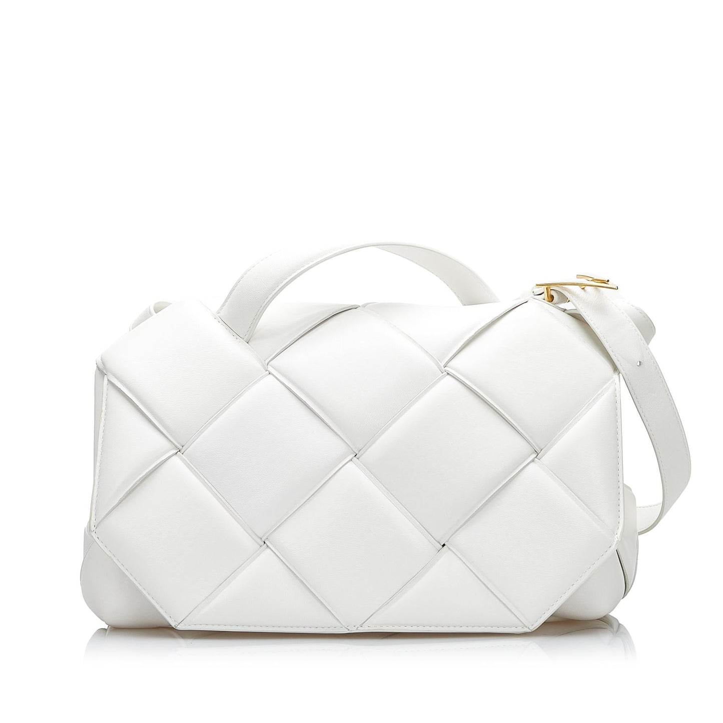 Luxury Bottega Veneta Intrecciato Padded Leather Satchel (SHG-evdA4X)