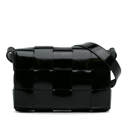 Luxury Bottega Veneta Intrecciato Patent Cassette (SHG-w1334a)