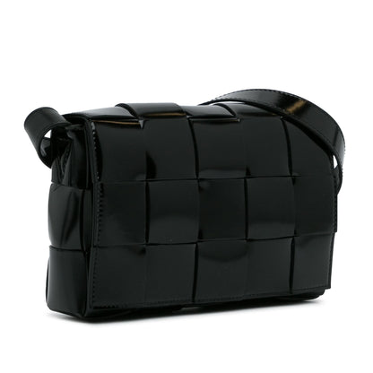 Luxury Bottega Veneta Intrecciato Patent Cassette (SHG-w1334a)