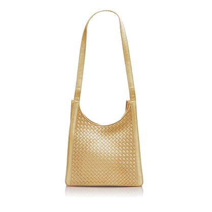 Luxury Bottega Veneta Intrecciato Satin Shoulder Bag (SHG-36709)