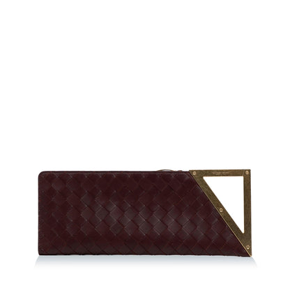 Luxury Bottega Veneta Intrecciato The Rim Clutch Bag (SHG-ChX1Fs)