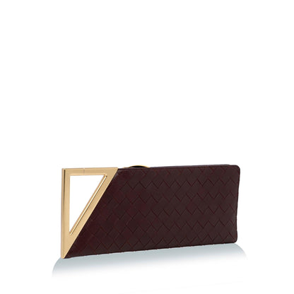 Luxury Bottega Veneta Intrecciato The Rim Clutch Bag (SHG-ChX1Fs)