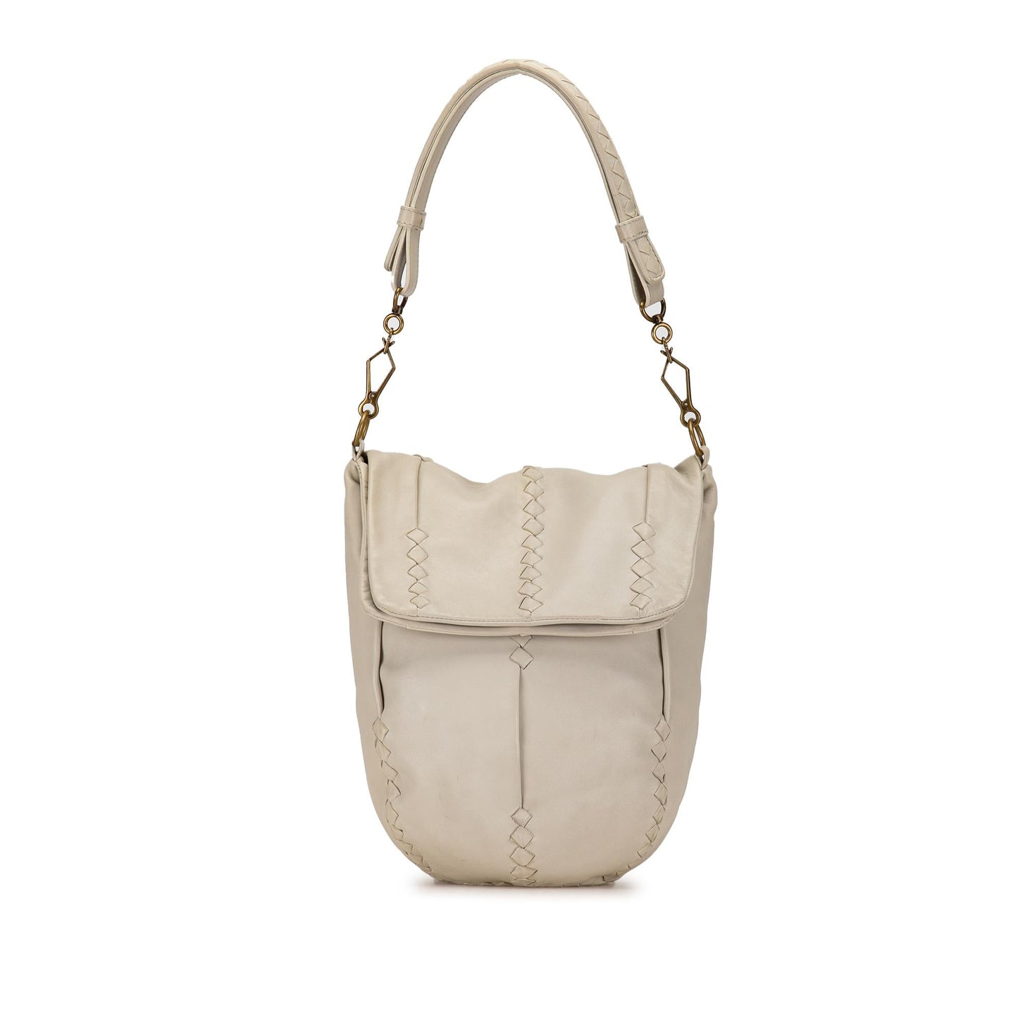 Luxury Bottega Veneta Intrecciato-Trimmed Hobo (SHG-Vjy100)