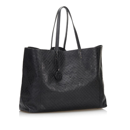 Luxury Bottega Veneta Intrecciomirage Butterfly Tote (SHG-37791)