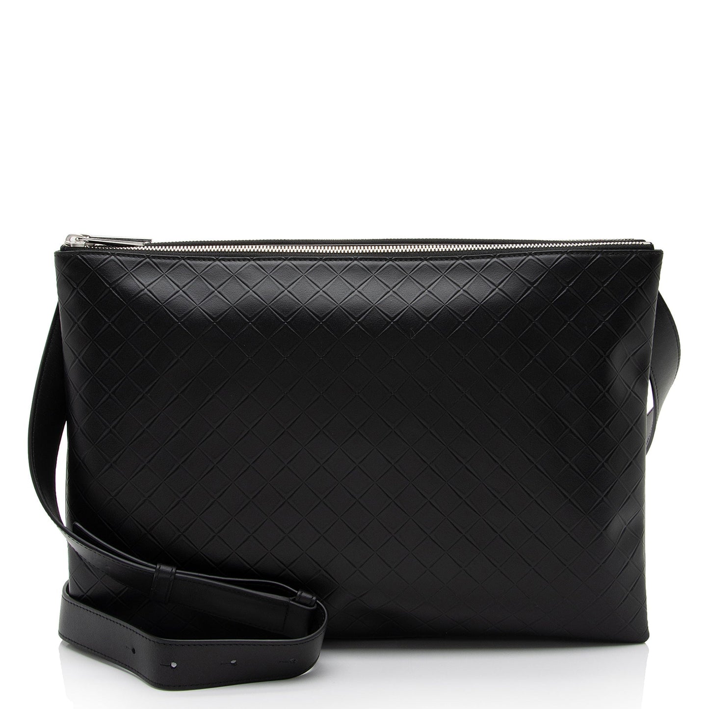 Luxury Bottega Veneta Intrecciomirage Nappa Triple Zip Maxi Messenger (SHF-Jn9MKL)