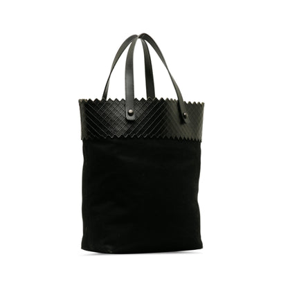 Luxury Bottega Veneta Intrecciomirage Trimmed Canvas Tote (SHG-OeLhp5)
