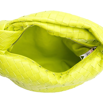 Bottega Veneta Kiwi Intrecciato Leather Teen Jodie Bag