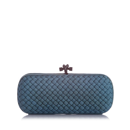 Luxury Bottega Veneta Knot Silk Clutch Bag (SHG-22721)