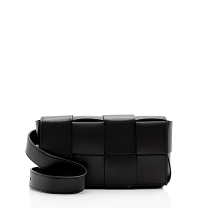 Luxury Bottega Veneta Lambskin Cassette Belt Bag (SHF-NRy7kE)