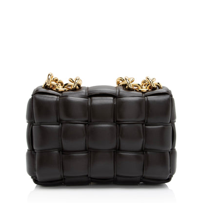 Luxury Bottega Veneta Lambskin Cassette Chain Maxi Shoulder Bag (SHF-23058)