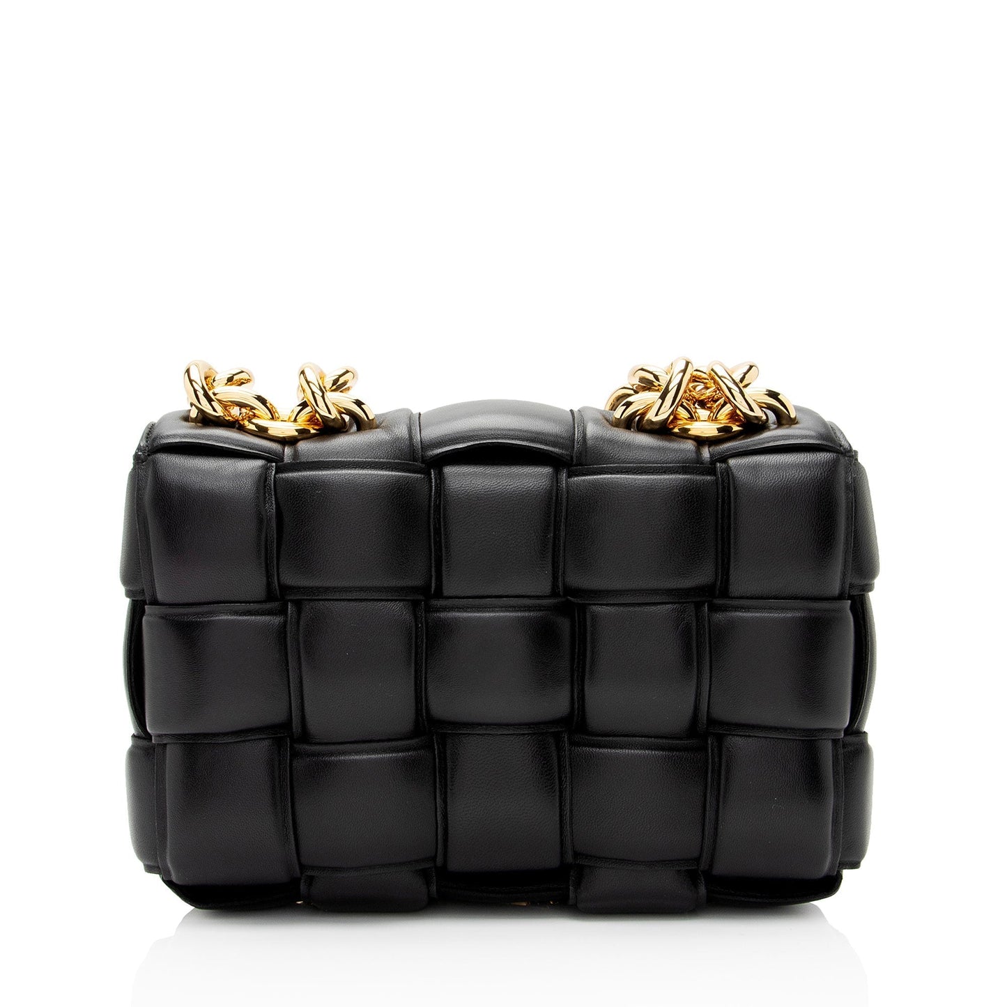 Luxury Bottega Veneta Lambskin Cassette Chain Maxi Shoulder Bag (SHF-xyxd6R)