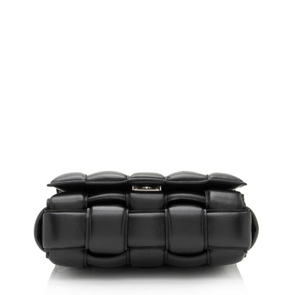 Luxury Bottega Veneta Lambskin Cassette Chain Maxi Shoulder Bag (SHF-JbNRjz)